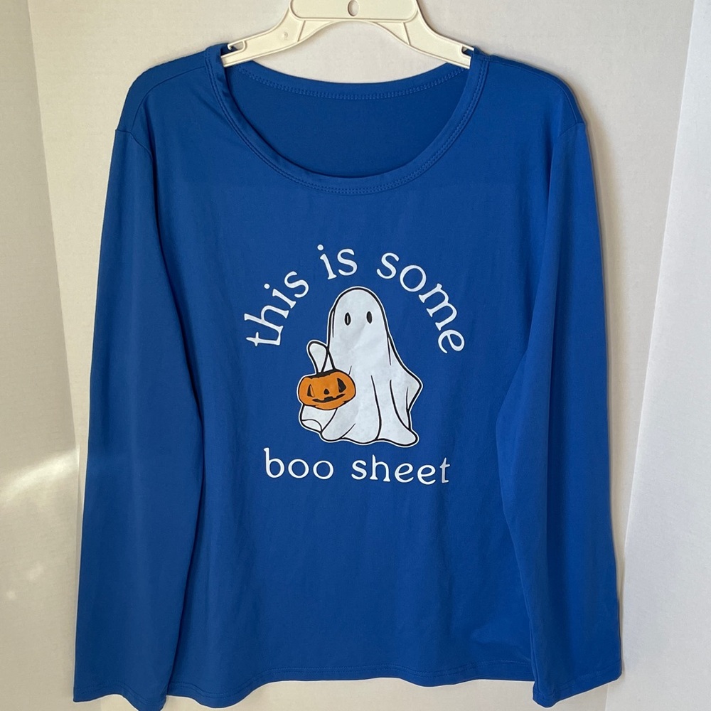 Halloween Shirt  Women's XXL  Long Sleeve Tee Shirt  humorous Quote